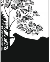 Пескоструйный рисунок Дерево 175